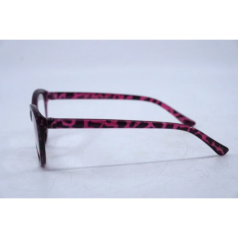 Martha Stewart Cat Eye Reading Glasses +2.00 - Stylish Pink Leopard Print Reader